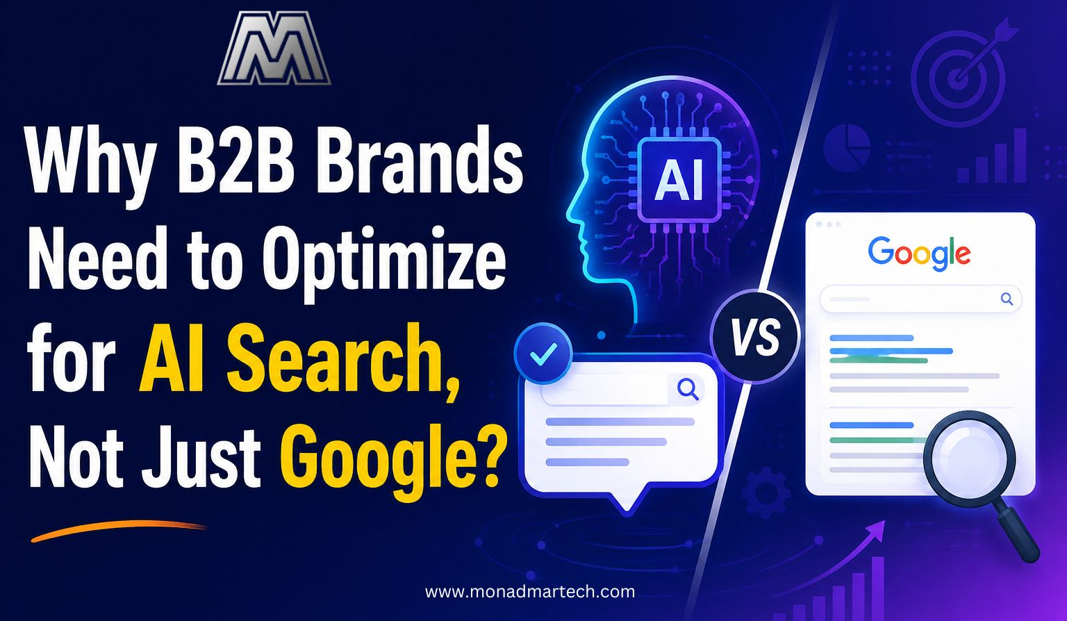 B2B AI search optimization helps brands improve visibility across Google and AI search while strengthening AEO, content strategy, and B2B lead generation.