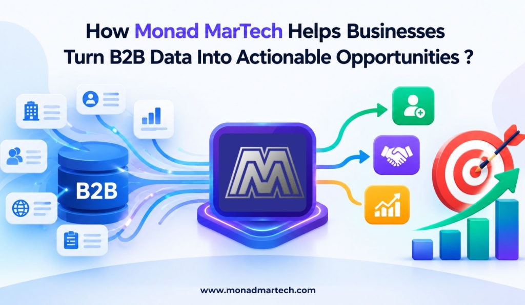 Monad MarTech helps businesses turn B2B data into actionable opportunities through lead generation, demand generation, email marketing, and data services.